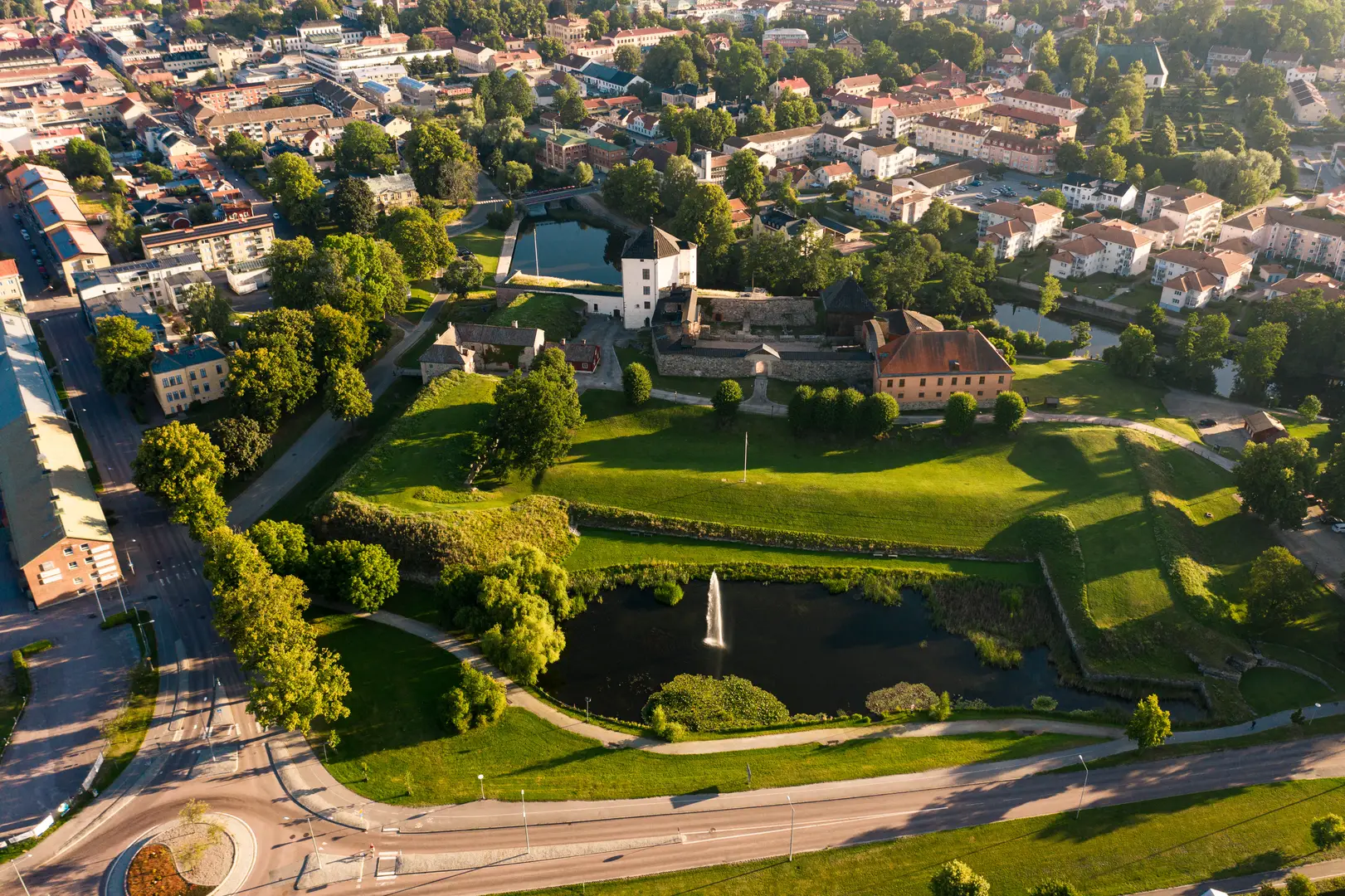 Vy över Bollnäs, där vi arbetar med ventilation i bostäder och fastigheter